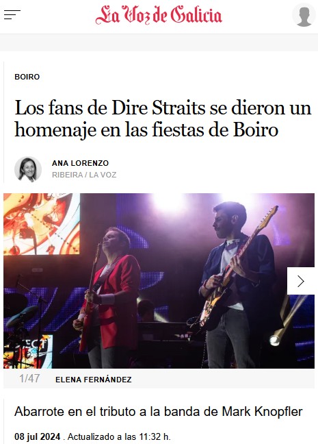La Voz de Galicia - Crónica concierto de Boiro 06/07/2024